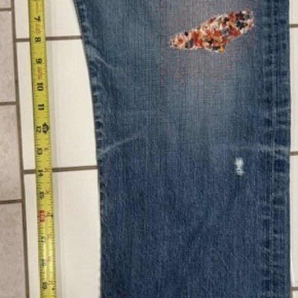 AG Adriano Goldschmied Jeans - Distressed Ex-Boyfriend Crop 31R - Picture 5 of 8